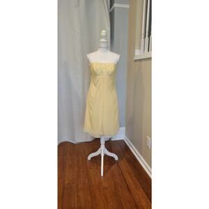 David's Bridal Strapless prom cocktail party Dress size 10